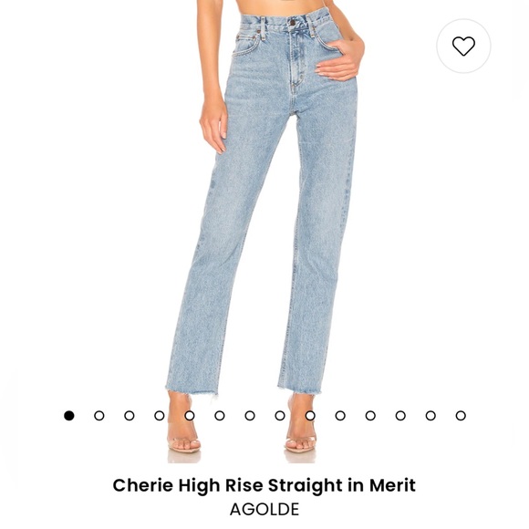 Agolde Cherie High Rise Jean | Size 24 | Wash: Medium - Picture 4 of 5